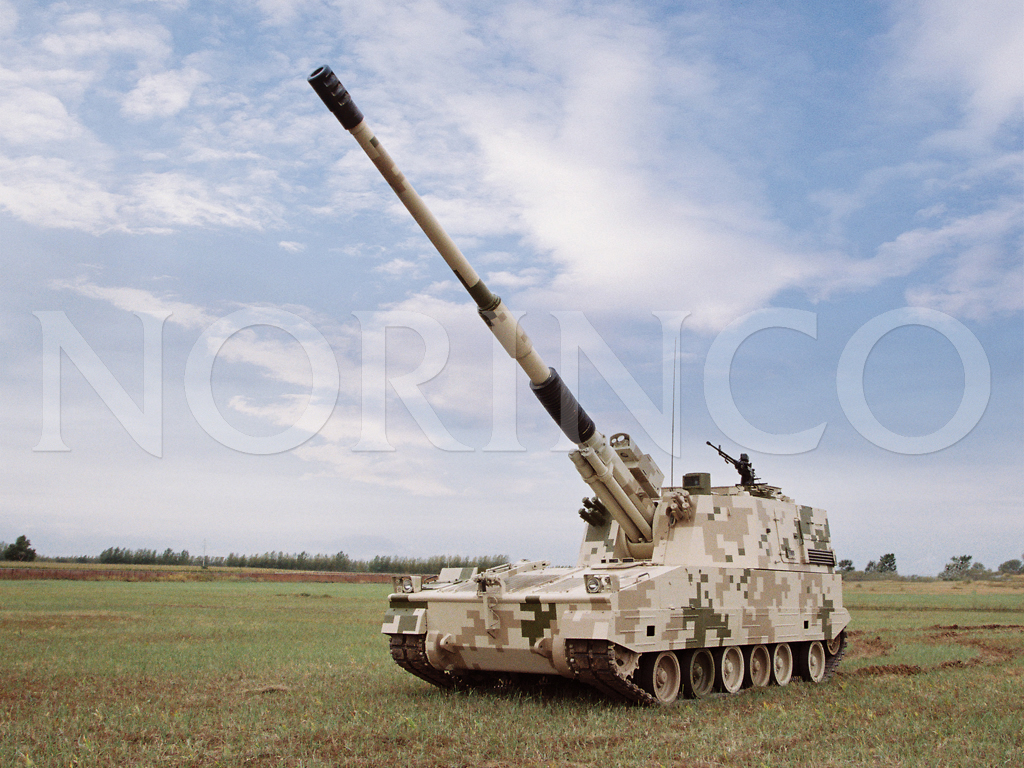 PLZ52 155mm Self-Propelled Gun Howitzer